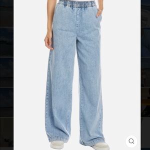 WeWoreWhat Straight Leg Indigo Denim Pull On Jean